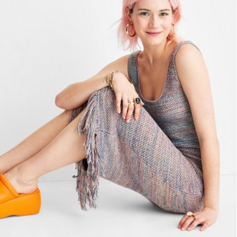 Future Collective Multicolor Sleeveless Crochet F… - image 3
